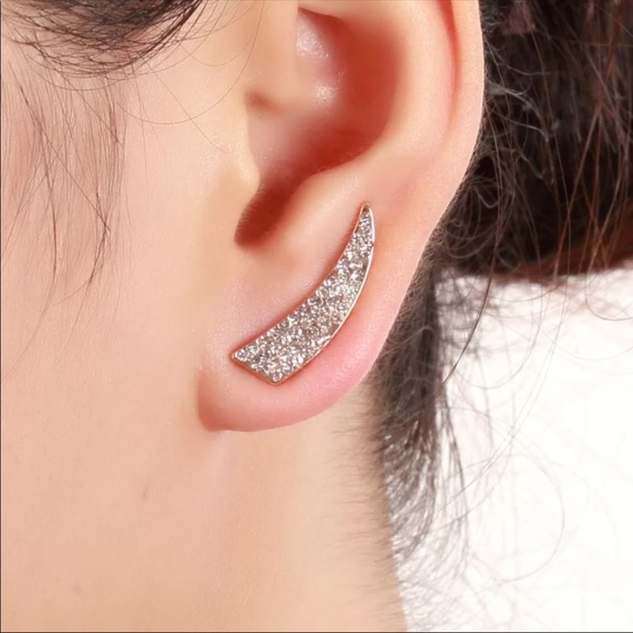 • Ambrose • Rhinestone Earrings - Picture 3 of 4